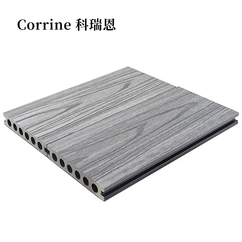 Outdoor Deep Embossing PE Decking Terrace Flooring